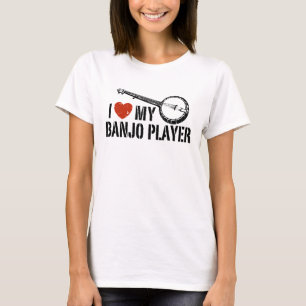 Ik hou van mijn Banjo Player T-shirt