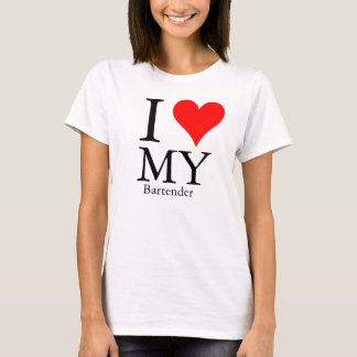 Ik hou van mijn Bartender T-shirt