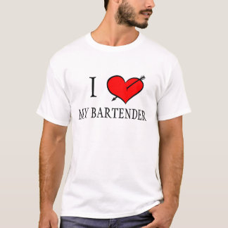 Ik hou van mijn Bartender T-shirt