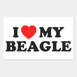 Ik hou van mijn Beagle Sticker