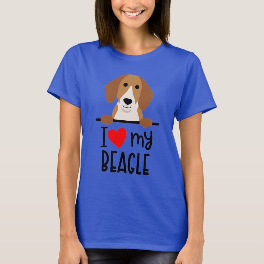 Ik hou van mijn beagle t-shirt (Voorkant)