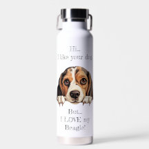 Ik hou van mijn Beagle! Waterfles