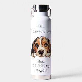 Ik hou van mijn Beagle! Waterfles