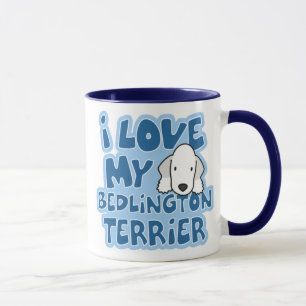 Ik hou van mijn Bedlington Terrier-Mok Mok