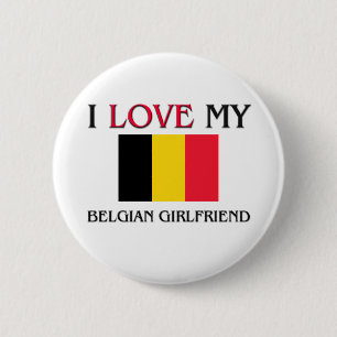 Ik hou van mijn Belgisch Vriendin Ronde Button 5,7 Cm