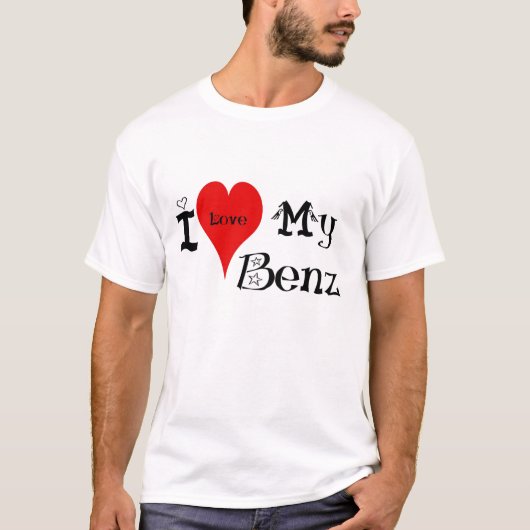 Ik hou van mijn Benz T-shirt (Voorkant)