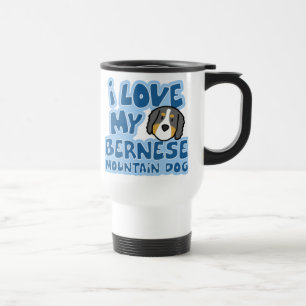 Ik hou van mijn Bernese Mountain Dog Travel Mug Reisbeker