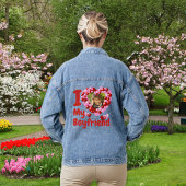 Ik hou van mijn beste maatfoto denim jacket