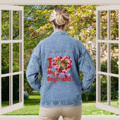 Ik hou van mijn beste maatfoto denim jacket