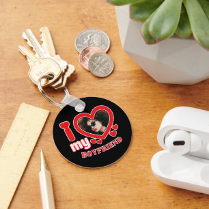 Ik hou van mijn beste maatfoto sleutelhanger