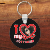 Ik hou van mijn beste maatfoto sleutelhanger (Voorkant)