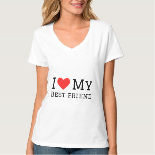 Ik hou van mijn beste vriend t-shirt