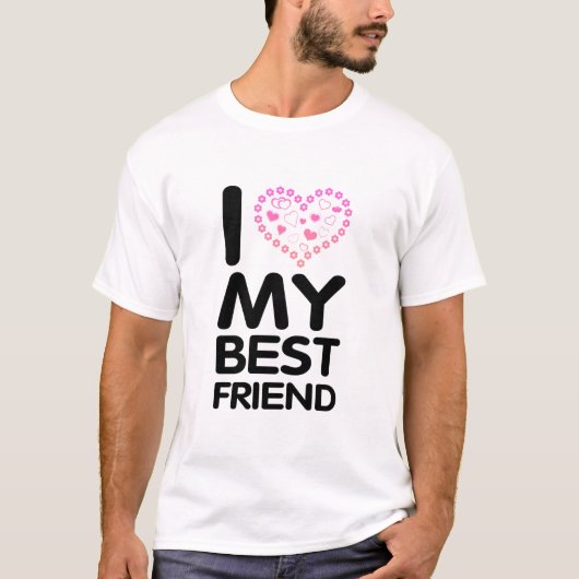 Ik hou van mijn beste vriend t-shirt (Voorkant)