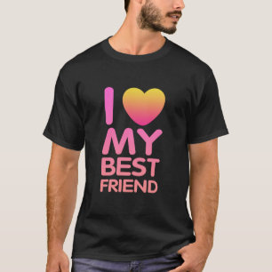 Ik hou van mijn beste vriend t-shirt