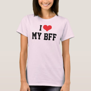 Ik hou van mijn beste vriend voor ooit BFF T-shirt
