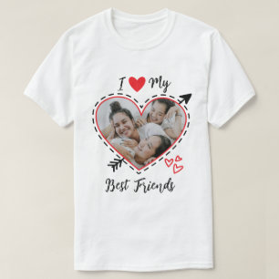 Ik hou van mijn beste vrienden tshirt, Custom tshi T-shirt