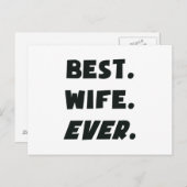 Ik hou van mijn beste vrouw ooit briefkaart (Voorkant / Achterkant)