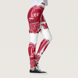 Ik hou van mijn BFFs Red Hearts Leggings