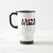 Ik hou van mijn bibliotheek Librarian Gift Reisbeker (Links)