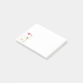 Ik hou van mijn Bichon Frise Post-it® Notes (Schuin)