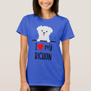 Ik hou van mijn bichon t-shirt