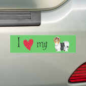 Ik hou van mijn Biewer Terrier Bumpersticker (Op auto)