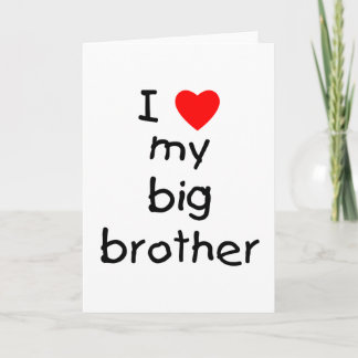 Ik hou van mijn Big Brother Kaart