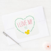 Ik hou van mijn Big Sorority Sticker (Envelop)