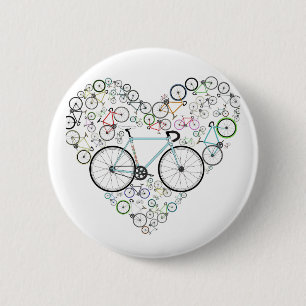 Ik hou van mijn bike ronde button 5,7 cm