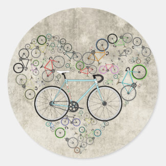 Ik hou van mijn bike ronde sticker