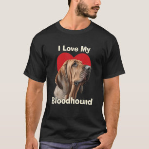 Ik hou van mijn bloedhond Puppy T-shirt