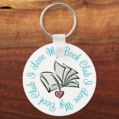 Ik hou van mijn boekclub sleutelhanger (Voorkant)
