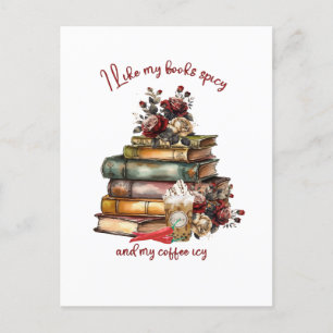 Ik hou van mijn boeken spicy en mijn koffie icy briefkaart
