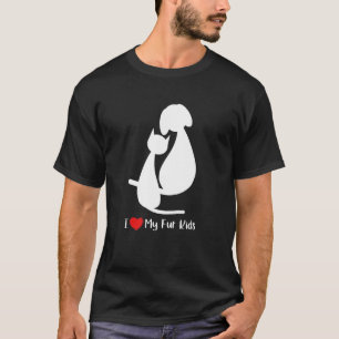 Ik hou van mijn bontkinderen Hondenmoeder Hond & K T-shirt