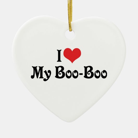 Ik hou van mijn Boo Boo Keramisch Ornament (Voorkant)