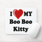 Ik hou van mijn Boo Boo Kitty Cat Muismat (Met muis)