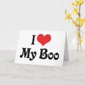 Ik hou van mijn Boo Kaart (Gele Bloem)