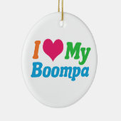 Ik hou van mijn Boompa Keramisch Ornament (Rechts)