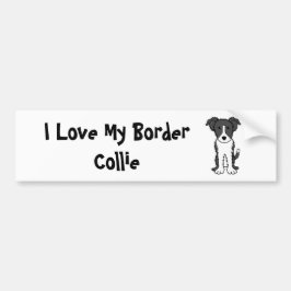 Ik hou van mijn Border Collie Bumpersticker