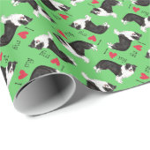 Ik hou van mijn Border Collie Cadeaupapier (Rol Hoek)