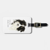 Ik hou van mijn Border Collie Dog Pet Animal Bagagelabel (Voorkant horizontaal)