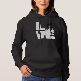 Ik hou van mijn Border Collie Hondenliefhebber 1 Hoodie