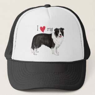Ik hou van mijn Border Collie Trucker Pet