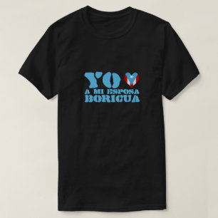 Ik hou van mijn Boricua-vrouw T-shirt