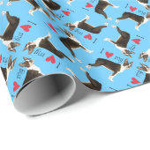 Ik hou van mijn Boston Terrier Cadeaupapier (Rol Hoek)