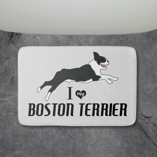 Ik hou van mijn Boston Terrier Dog Badmat