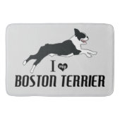 Ik hou van mijn Boston Terrier Dog Badmat (Voorkant)