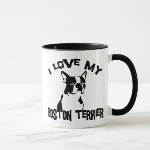 Ik hou van mijn Boston Terrier Mok
