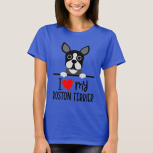 Ik hou van mijn Boston Terrier T-shirt