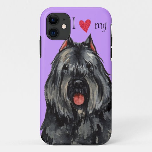 Ik hou van mijn Bouvier Case-Mate iPhone Case (Achterkant)